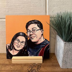 Artist Portrait on Wood by Peter Jansen Janda